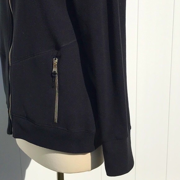 NWT Calvin Klein Black Zip Front Performance Fleece Jacket Size Medium - Picture 7 of 14